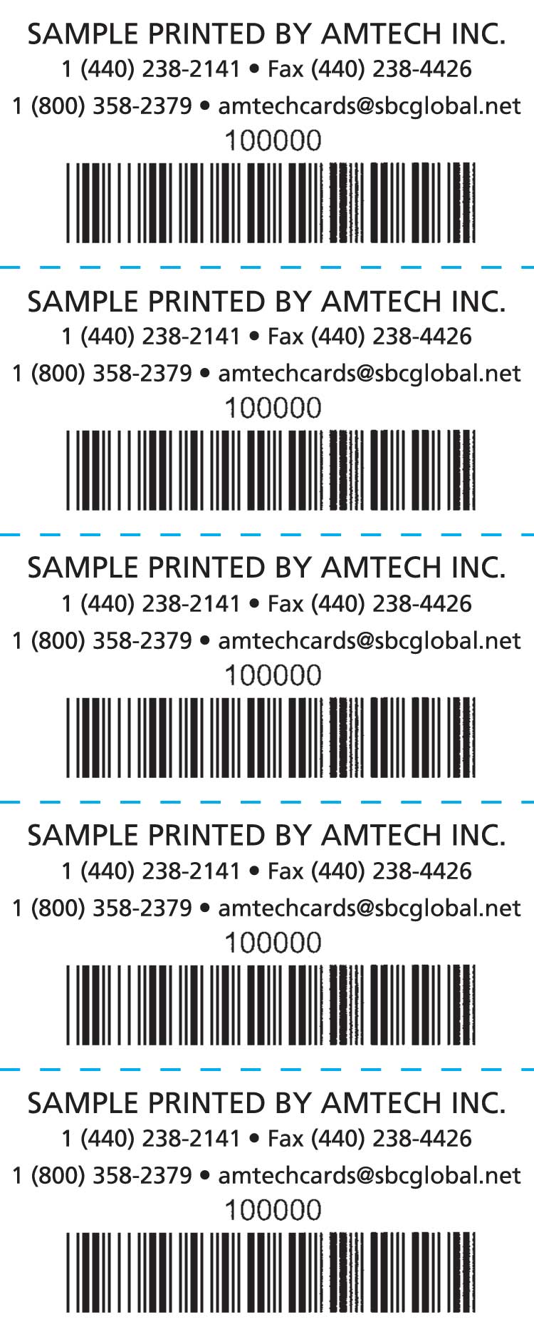 Infor Card Back